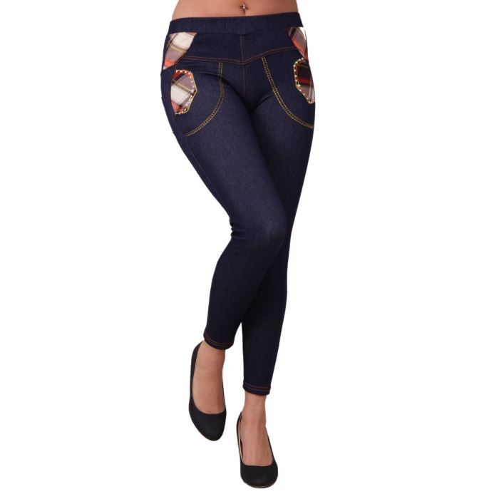 legging motif jeans