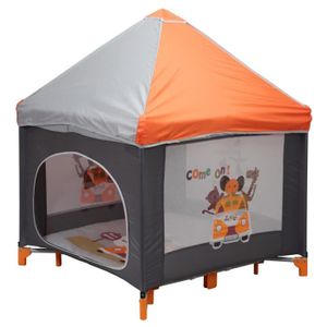 BAMBISOL Parc Pliant Cabane Orange