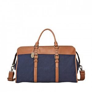 Sac 72h Fossil ESTATE Camel et Bleu - Magnifique sac 72h en toile d'un ... Sac 72h Fossil ESTATE Camel et Bleu - Magnifique sac 72h en toile d'un ...