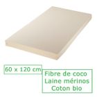 MATELAS BEBE Matelas bébé en coco, 60x120cm
