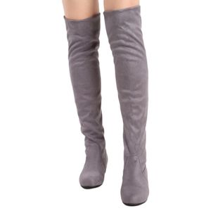 BOTTE Femmes Mode Cuissarde Talon Haut Bottes Longues.