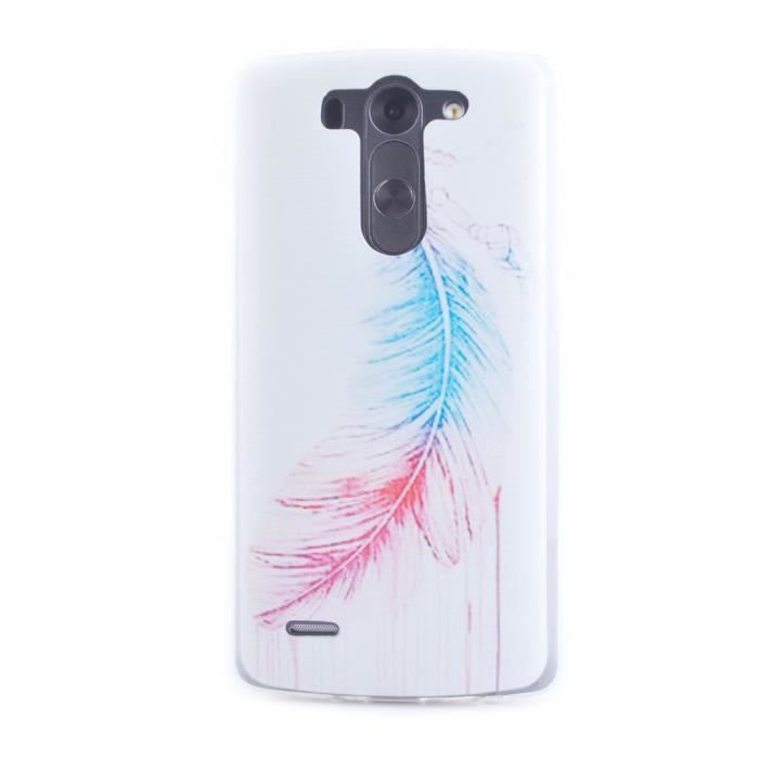 Saturcase Unique Plume Coque &Eacute;tui Housse Pour LG G3 mini Ultra Mince