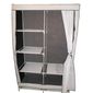 ARMOIRE DE CHAMBRE ARMOIRE DE RANGEMENT 4 ETAGERES ET PENDERIE col…