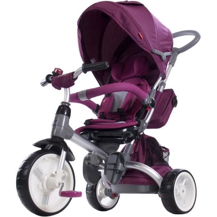 Superbe Tricycle évolutif 4 en 1 Little tiger de 8 a 72 mois ROSE