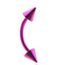 PIERCING Piercing arcade titane SPIKE rose a pointe 1.2x…