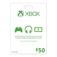 Carte XBOX Live 50€ Carte XBOX Live 50€