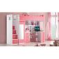  lit multifonction pour fille Lolo - rose