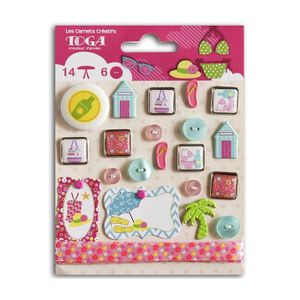 TOGA Lot de 17 embellissements été