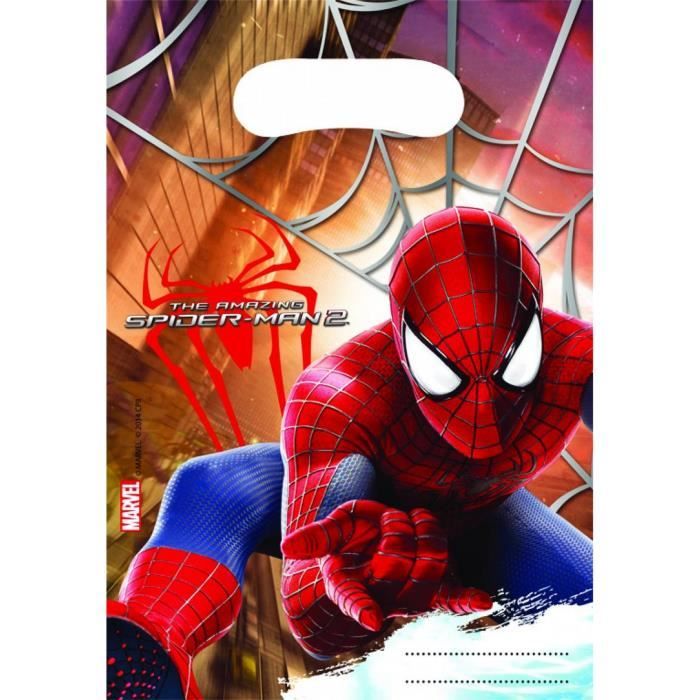 lot de 6 sachets bonbon spidernan anniversaire Achat / Vente piñata