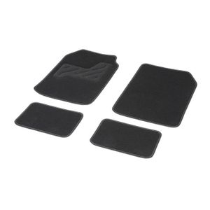 DBS Jeu de 4 Tapis Autogrip Moquette Aiguilletée 600 gr/m2 Noir