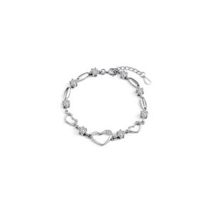 BRACELET , GOURMETTE BRACELET ARGENT VICTORIA 18 cm Blanc. \u2039\u203a