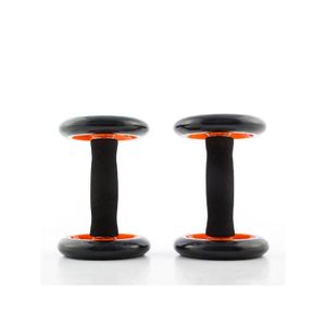 XQ Max Lot de 2 Roues Abdominales Fitness - Noir / Orange