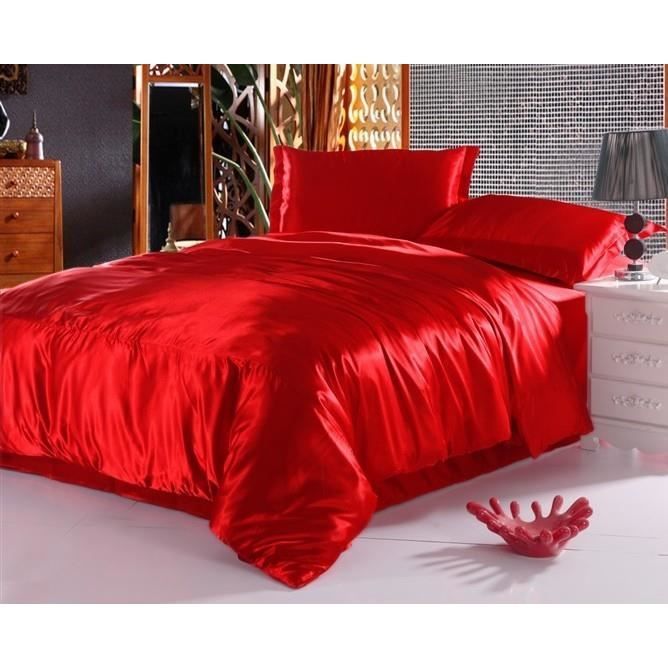 lit 2 personnes rouge