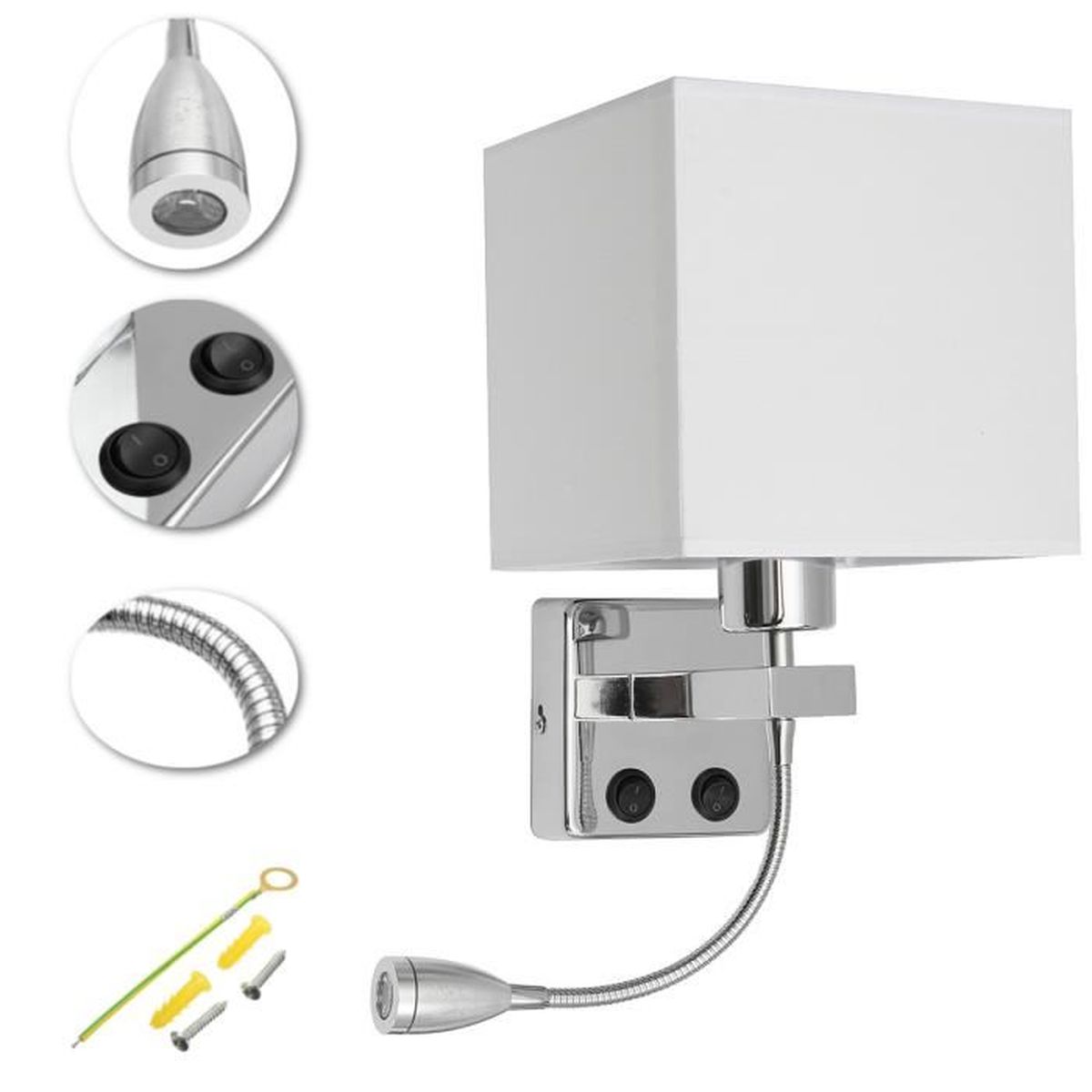 Neufu blanc applique murale interieur moderne led applique abat ...