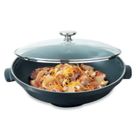 TAJINE - WOK - COUSCOUSSIER  Wok Céramique FLAME  tous feux  36cm noir