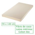 MATELAS BEBE Matelas bébé en coco, 70x140cm