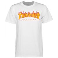 T-SHIRT T-SHIRT THRASHER MAGAZINE FLAME BLANC T-SHIRT T-SHIRT THRASHER MAGAZINE FLAME BLANC