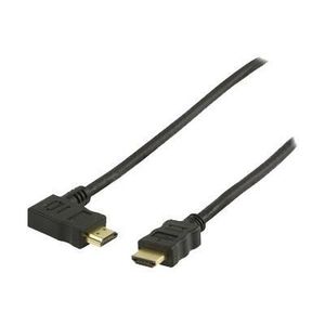 VALUELINE VGVP34250B30 Câble HDMI Coudé ? gauche avec Ethernet haute vitesse 3,00 m - Noir