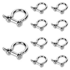 KIT DE SURVIE 10 x Boucle Attache Réglable en Acier Inox 5mm \u2026
