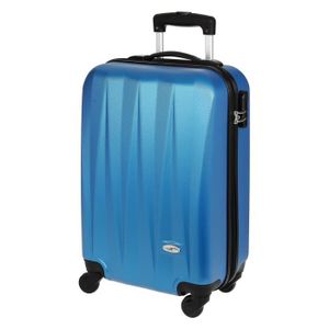 CASINO Valise trolley ABS - 50cm - 4 roues - Bleu