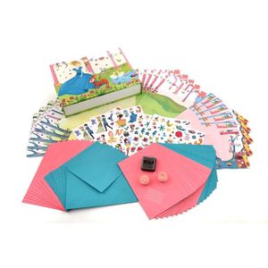 CREABOO Kit loisir créatif : Ma boite ? cartes princesses