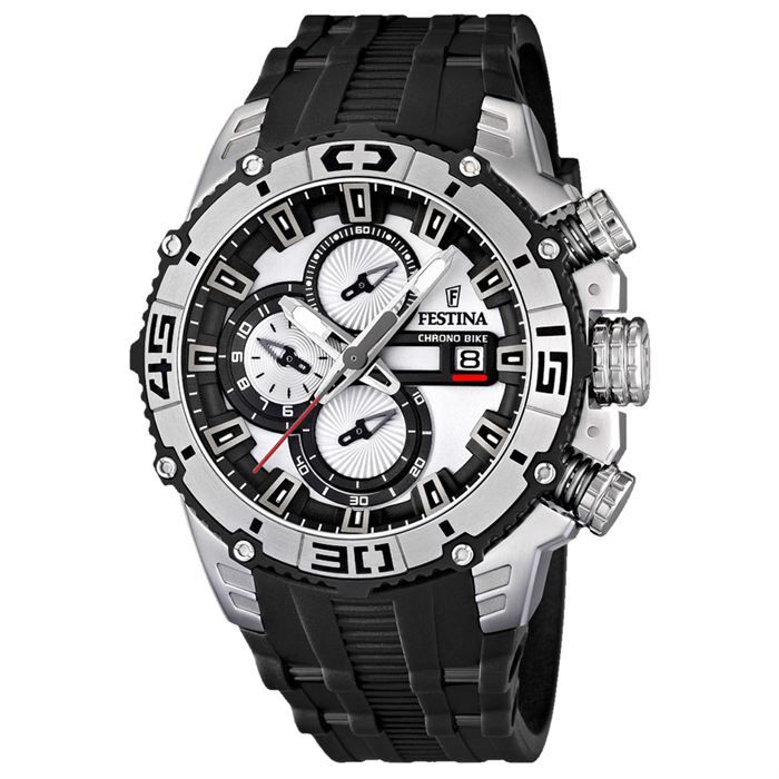 Montre Bracelet Festina Femme Occasion - Cadran Et Bracelet Argenté, état à Vérifier