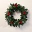  Couronne sapin(diam 50cm) avec 5 grappes de boules