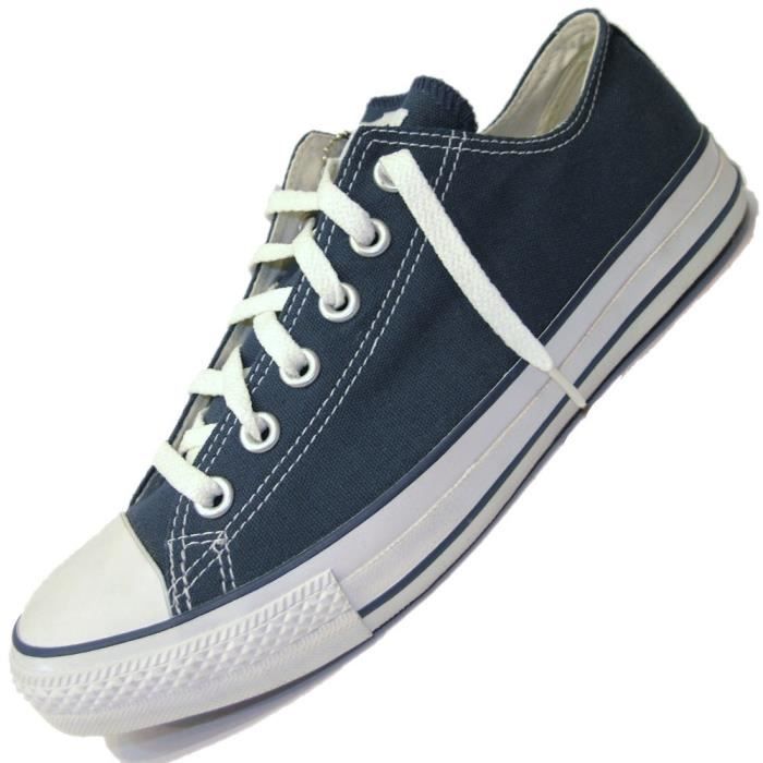 converse bleu marine haute