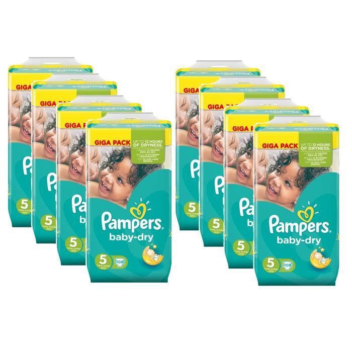 Pampers Baby Dry Taille 5 Junior 1125kg Giga Pack 864 Couches Achat