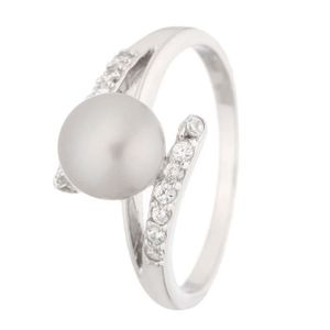 NACRE DE PERLE Bague Argent 925° et Perle d'Eau Douce Femme
