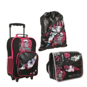 CARTABLE MONSTER HIGH Set 3 pièces Fille CARTABLE MONSTER HIGH Set 3 pièces Fille