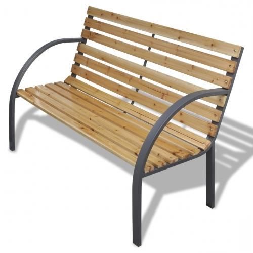 Banc de jardin bois et metal achat / vente banc d'extérieur banc ...