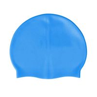 Bonnet de bain en silicone bleu de taille unique Bonnet de bain en silicone bleu de taille unique