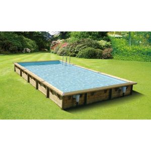 UBBINK Piscine octogonale en bois Linéa 500x800xH140 cm - Liner sable