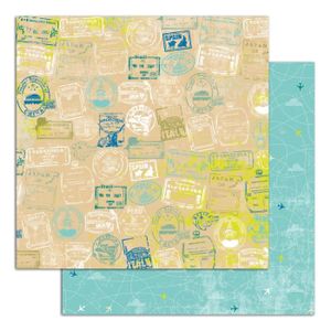 TOGA Lot de 10 papiers recto verso - 30x30 - Escapade