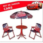 SALON DE JARDIN - ENSEMBLE TABLE CHAISE FAUTEUIL CARS - Set de jardin Disney pour enfant