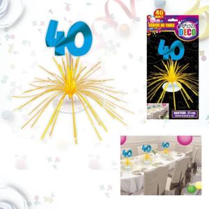 DÉCORATION DE TABLE Centre de table anniversaire 40 ans. \u2039\u203a