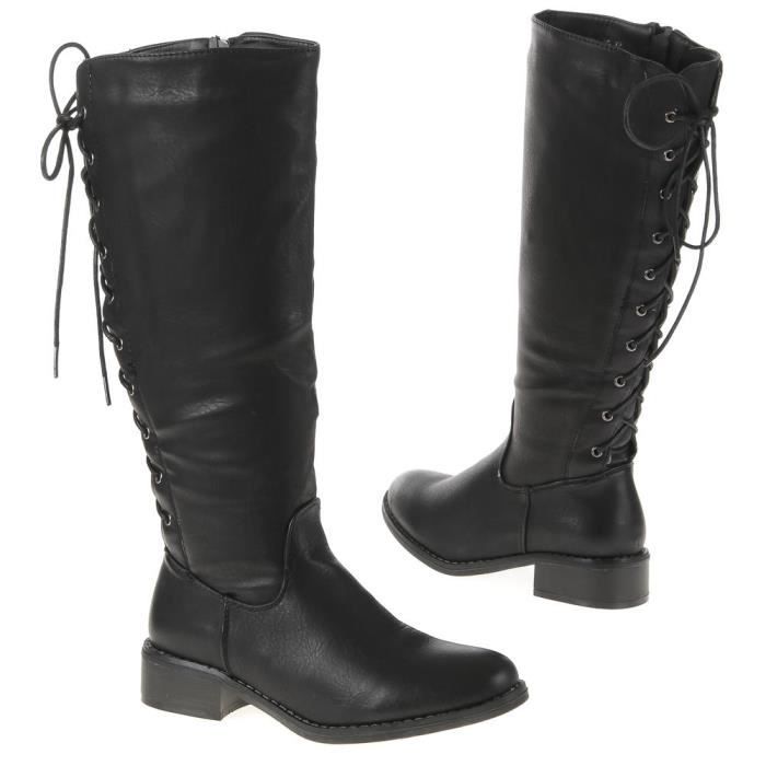 bottes femme lacets derriere