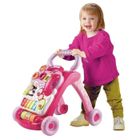 PORTEUR-POUSSEUR-DRAISIENNE-TRICYCLE Mon trotteur parlant 2en1 Rose