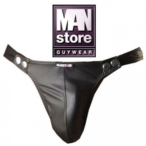 MANSTORE Heren M104 popper broek klassiek (1 stuk), zwart, M