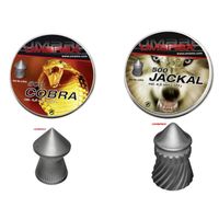 2 boites de 500 Plombs COBRA & JACKAL Cal 4.5 2 boites de 500 Plombs COBRA & JACKAL Cal 4.5