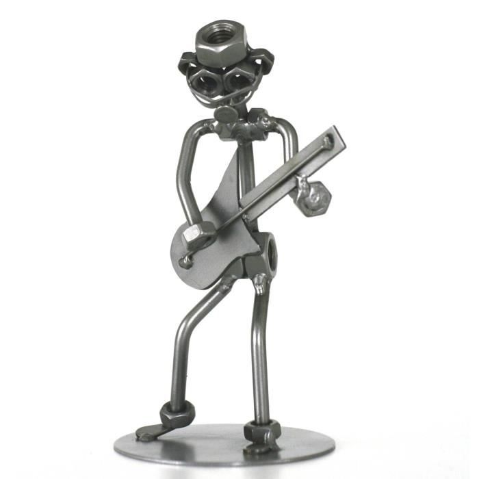 Figurine métallique musicien Guitariste rock en... Achat / Vente