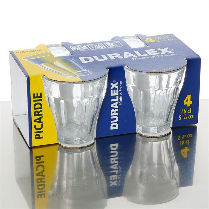 DURALEX® PICARDIE Lot de 4 verres 16 cl Achat / Vente verre à eau