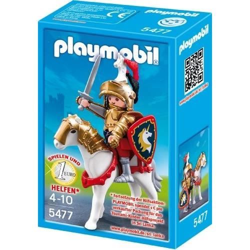 Playmobil 4937 Jeu de Construction Cavalier avec Armure et Cheval