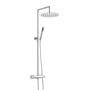 SARODIS Colonne de douche Linea + 35 avec mitigeur thermostatique et Pommeau de douche ?35 cm