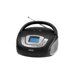 AEG SR 4373BK Boombox Radio Stéréo Aux-In + USB Port - Noir