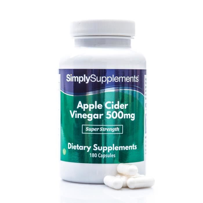 Vinaigre de cidre 500mg | 180 capsules - Achat / Vente Vinaigre de cidre 500mg | 180 capsules - Achat / Vente