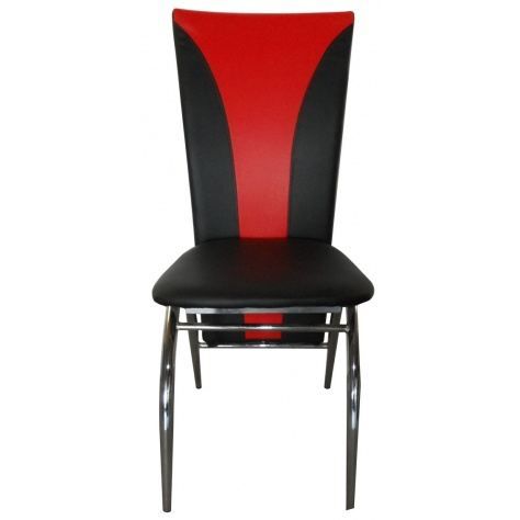 LOT DE 4 CHAISES SILVIA NOIR ET ROUGE  Achat / Vente chaise  Cdiscount
