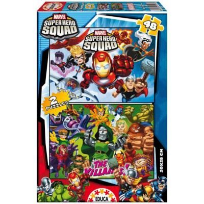 48 pcs   Marvel Super Hero Squad   Achat / Vente PUZZLE Puzzle 2 x 48