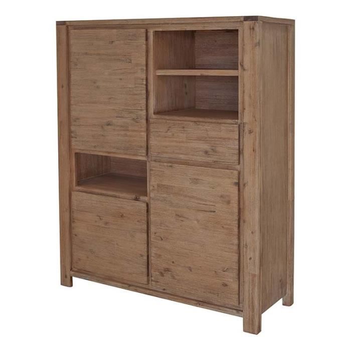 Armoire acacia massif Dunkan Achat / Vente commode semainier
